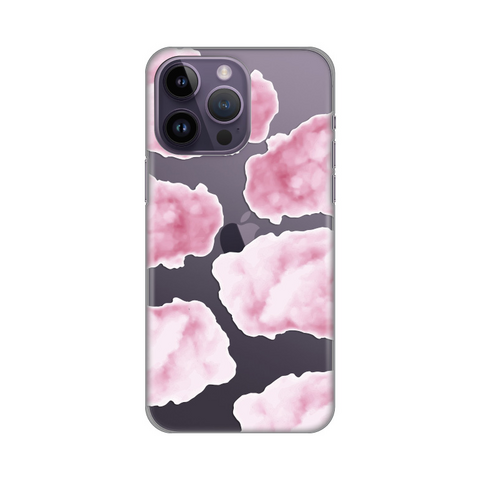 PRINT silikonska futrola skin (ultra tanka) - iPhone 14 Pro Max 6.7 Pink Clouds.