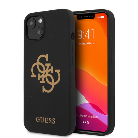 Zastitna futrola Guess Hc Silicone - iPhone 13 crna (GUHCP13MLS4GGBK).