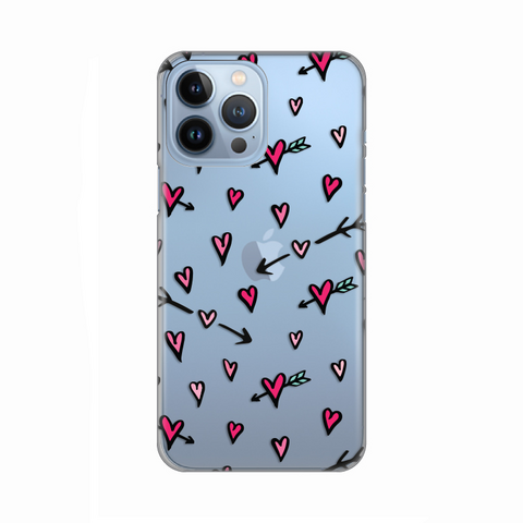 PRINT silikonska futrola skin (ultra tanka) - iPhone 13 Pro Max 6.7 Hearts Pattern.