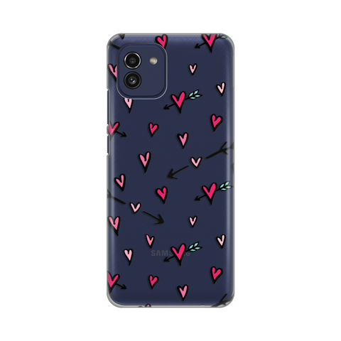 PRINT silikonska futrola skin (ultra tanka) - Samsung A035 Galaxy A03 Hearts Pattern.