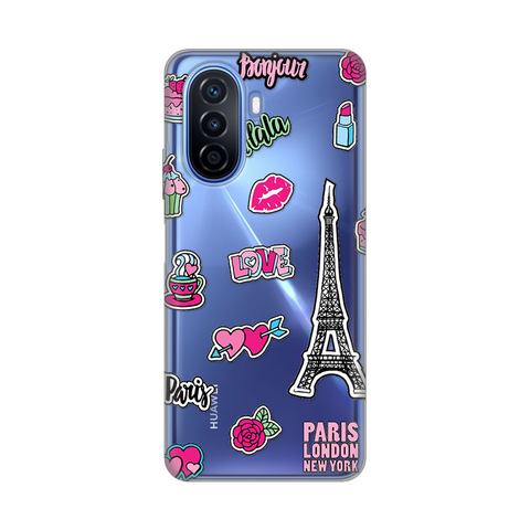 PRINT silikonska futrola skin (ultra tanka) - Huawei Nova Y70/Nova Y70 Plus Love Paris.