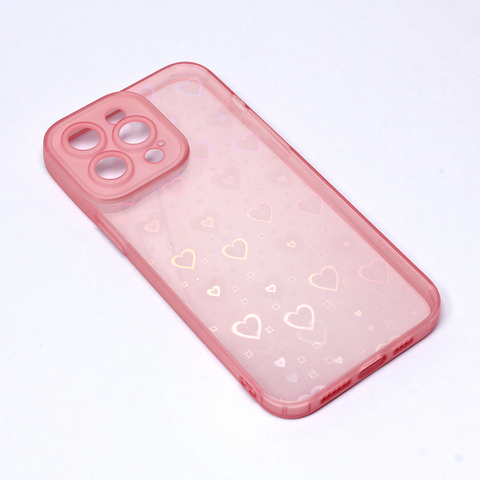 Zastitna futrola Heart Color IMD - iPhone 14 Pro Max 6.7 roze.