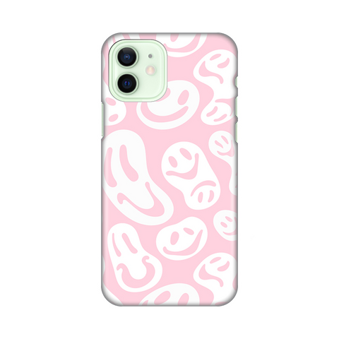 PRINT silikonska futrola - iPhone 12 6.1 Pink Smiles.
