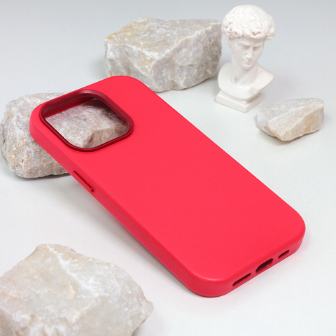 Zastitna futrola Beautiful Shine Leather iPhone 14 Pro crvena.