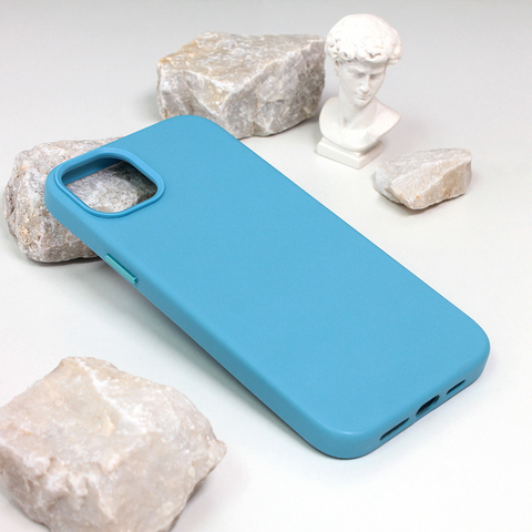 Zastitna futrola Beautiful Shine Leather iPhone 14 Plus svetlo plava.