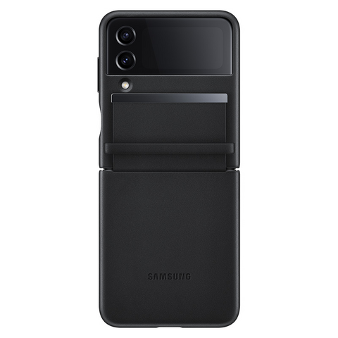 Samsung Zastitna futrola kozna na preklop - Samsung F721 Galaxy Z Flip 4 crna (EF-VF721-LBE).