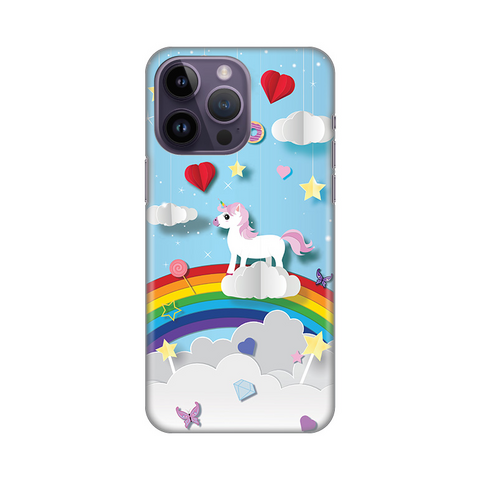 PRINT silikonska futrola - iPhone 14 Pro Max 6.7 Unicorn.