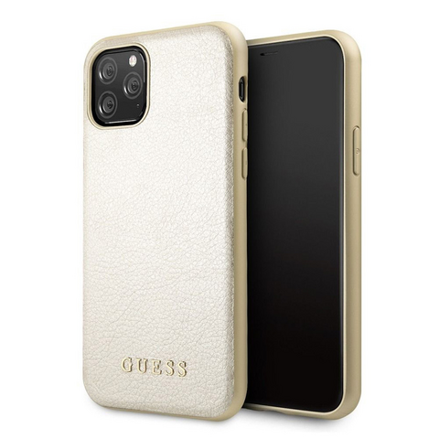Zastitna futrola Guess Hc PC Iridescent Leather - iPhone 11 Pro zlatna (GUHCN58IGLGO).