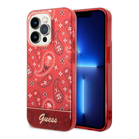 Zastitna futrola Guess Hc IML Electro Cam Raisley - iPhone 14 Pro crvena (GUHCP14LHGBNHR).