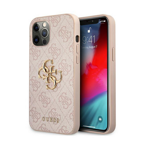 Zastitna futrola Guess Hc PC 4G Big Metal Logo - iPhone 12 Pro Max 6.7 pink (GUHCP12L4GMGPI).