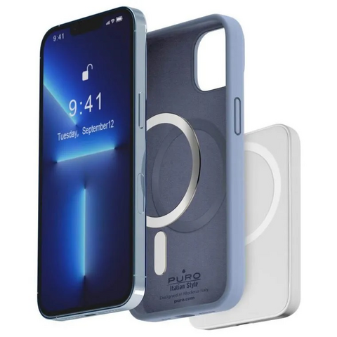 Zastitna futrola Puro ICON Mag - iPhone 14 Plus svetlo plava.