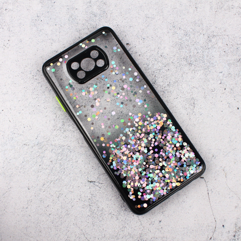Zastitna futrola okvir Glitter - Xiaomi Poco X3/X3 NFC crna.