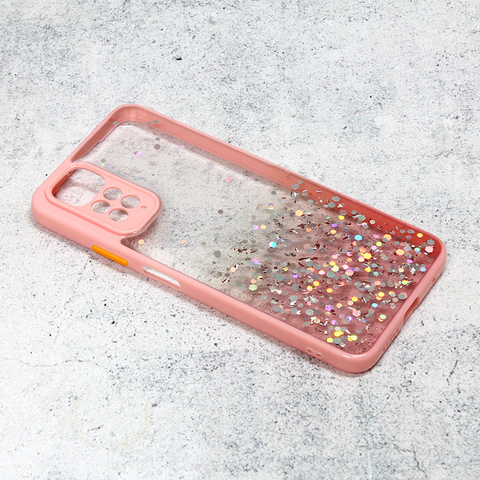 Zastitna futrola okvir Glitter - Xiaomi Redmi Note 11/Redmi Note 11s roze.