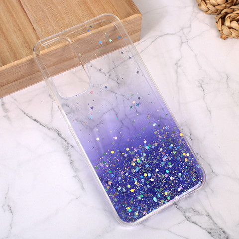 Zastitna silikonska futrola Glitter - Samsung A256 Galaxy A25 5G ljubicasta.