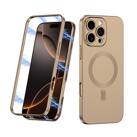 Zastitna futrola 360 COLOR MagSafe - iPhone 16 Pro Max (6.9) zlatna (GKK case) (MS).