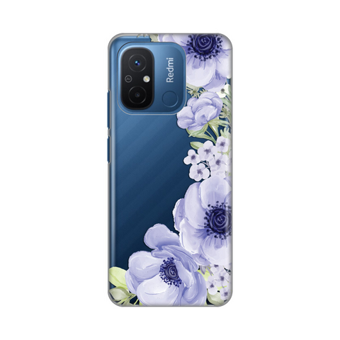 PRINT silikonska futrola skin (ultra tanka) - Xiaomi Redmi 12C Blue Roses.