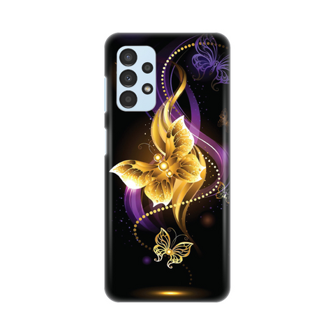 PRINT silikonska futrola skin (ultra tanka) - Samsung A135 Galaxy A13 4G Golden butterfly.