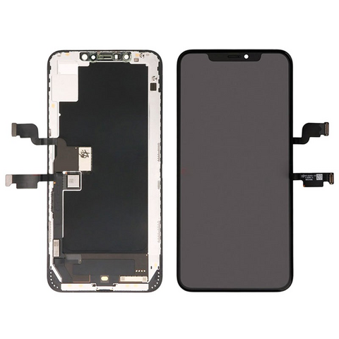LCD ekran (displej) - Iphone XS +touch screen crni HO3 I serie (sa drzacem kamere i senzora).