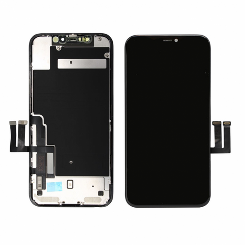 LCD ekran (displej) - IPhone 11 + touchscreen crni OEM Refurbished.