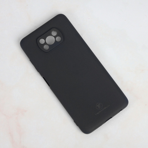 Teracell GIULIETTA silikonska futrola - Xiaomi Poco X3 NFC/Poco X3 Pro mat crna.