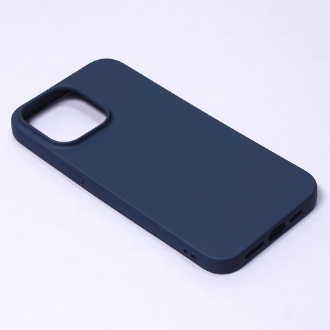 Teracell GIULIETTA silikonska futrola - iPhone 14 Pro mat tamno plava.