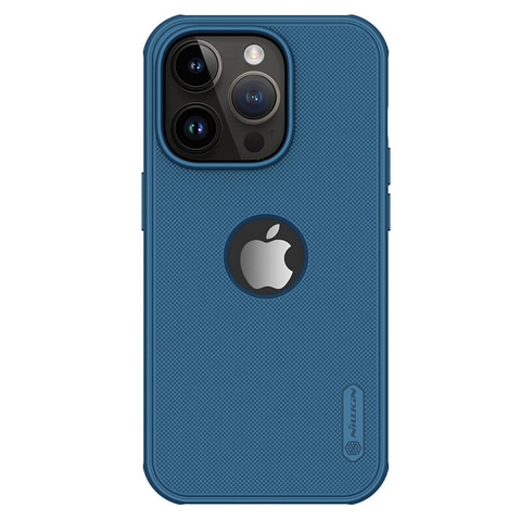 Zastitna futrola Nillkin Scrub Pro - iPhone 14 Pro plava (sa otvorom za logo).