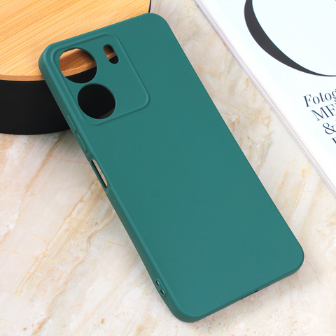 Teracell GIULIETTA silikonska futrola - Xiaomi Redmi 13C mat zelena.
