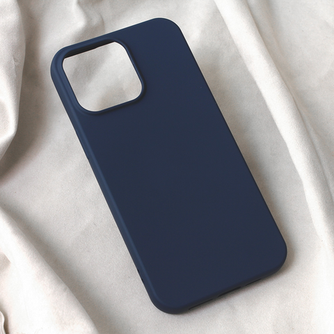 Zastitna futrola Teracell Soft Velvet - iPhone 15 Pro Max 6.7 tamno plava.