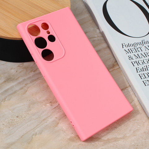 Teracell GIULIETTA silikonska futrola - Samsung S928B Galaxy S24 Ultra mat roze.