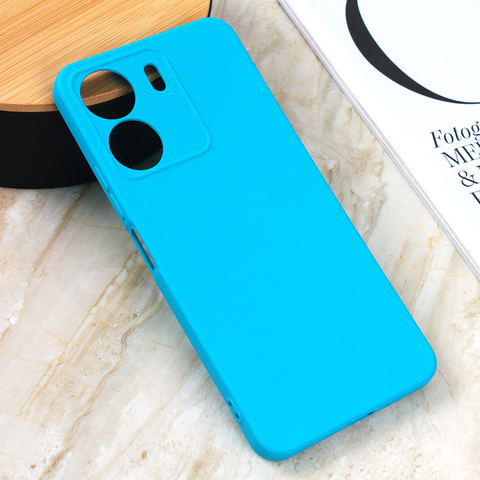 Teracell GIULIETTA silikonska futrola - Xiaomi Redmi 13C mat svetlo plava.