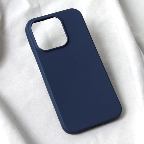 Zastitna futrola Teracell Soft Velvet - iPhone 15 Pro 6.1 tamno plava.