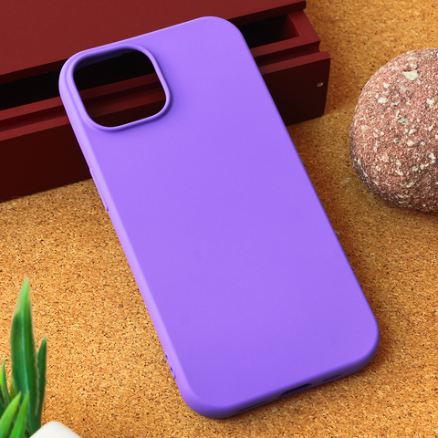 Teracell GIULIETTA silikonska futrola - iPhone 15 mat ljubicasta.