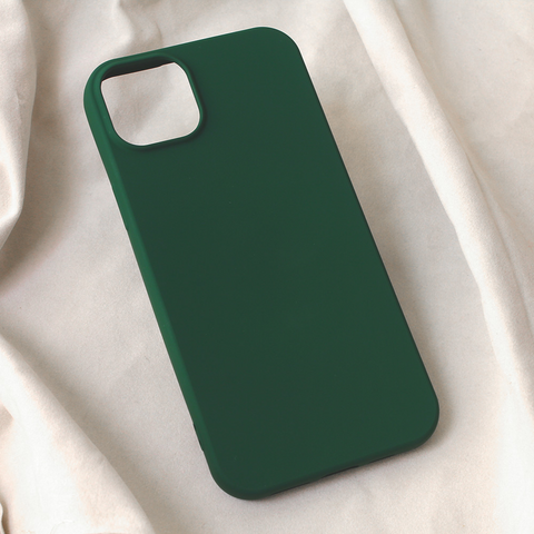 Zastitna futrola Teracell Soft Velvet - iPhone 15 Plus tamno zelena.
