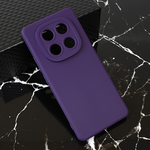 Teracell GIULIETTA silikonska futrola - Xiaomi Redmi Note 14 Pro 5G mat tamno ljubicasta.