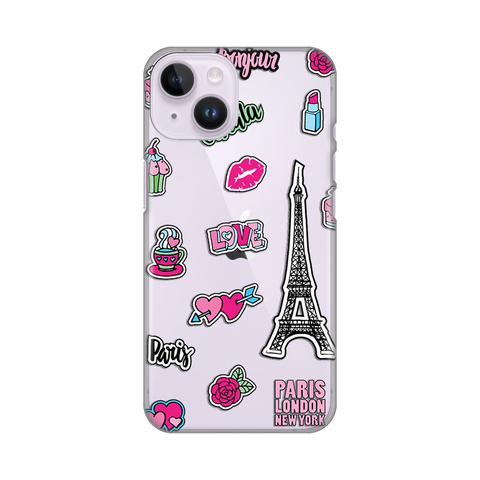 PRINT silikonska futrola skin (ultra tanka) - iPhone 14 Love Paris.