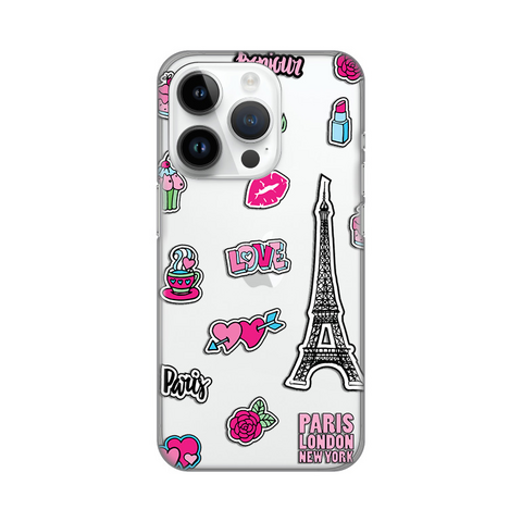 PRINT silikonska futrola skin (ultra tanka) - iPhone 14 Pro Love Paris.