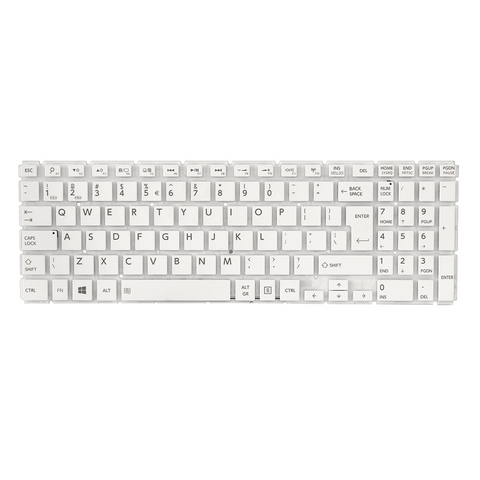 Tastatura - laptop Toshiba L50-B Veliki Enter bela.