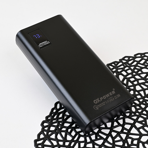 Back Up baterija (univerzalna) prenosiva baterija Oxpower PD22 20000mAh crna.