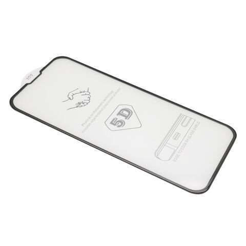 Tempered glass (zastitno staklo za ekran) 5D - Iphone 13/13 Pro/14/16e (6.1) crna (MS).