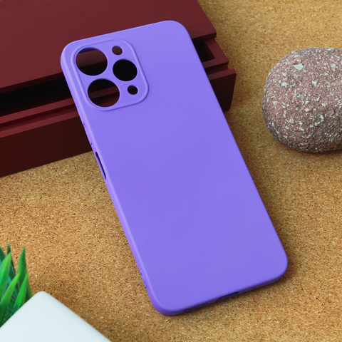 Teracell GIULIETTA silikonska futrola - Xiaomi Redmi 12 mat ljubicasta.