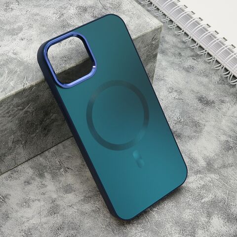 Zastitna futrola COLOR METAL MagSafe - iPhone 14 (6.1) zelena (MS).