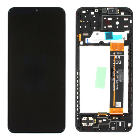 LCD ekran (displej) - Samsung A135/Galaxy A13 + touchscreen + okvir crni Service Pack ORG/GH82-28508A.