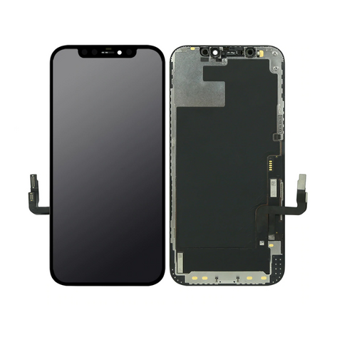 LCD ekran (displej) - iPhone 12/12 Pro + touchscreen crni APLONG Hard OLED.