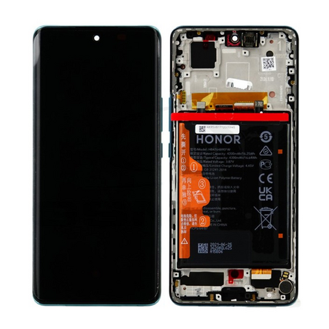 LCD ekran (displej) - Huawei Honor 50 + touchscreen + baterija + okvir Frost Crystal Service Pack ORG/02354GLX.