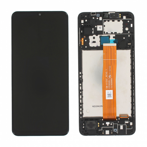 LCD ekran (displej) - Samsung A125 Galaxy A12 + touchscreen + okvir crni Service Pack ORG/GH82-24490A.
