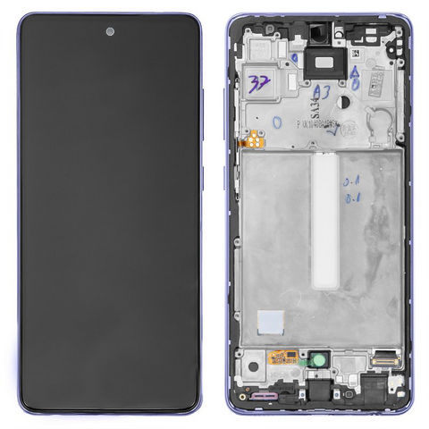 LCD ekran (displej) - Samsung A525/Galaxy A52 2021 + touchscreen + okvir Violet Service Pack ORG/GH82-25524C.