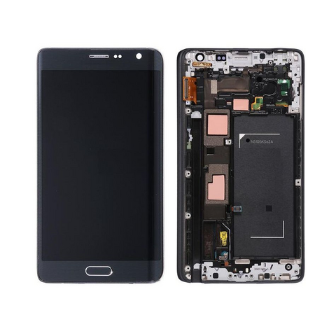 LCD ekran (displej) - Samsung N915FY Galaxy Note Edge+touch screen+frame crni Service Pack ORG.