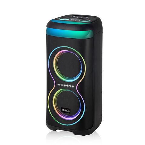 Zvucnik bluetooth NDR-815 60W 2*8 inca sa dva mikrofona crni (MS).