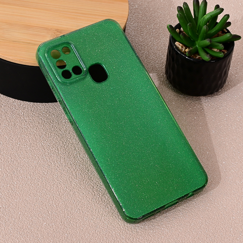 Zastitna futrola Sparkle Dust - Samsung A217F Galaxy A21s zelena.