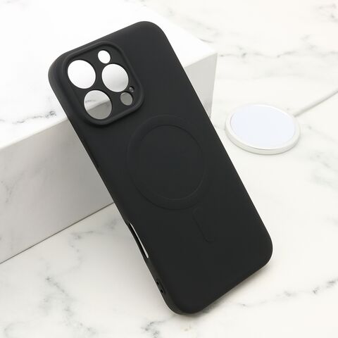 Zastitna futrola VELVET TOUCH MagSafe - iPhone 16 Pro Max (6.9) crna (MS).